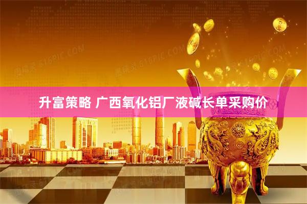 升富策略 广西氧化铝厂液碱长单采购价